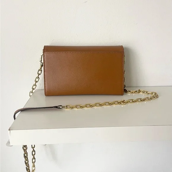 Tory Burch Chain Brown Crossbody Bag - Picture 2 of 4